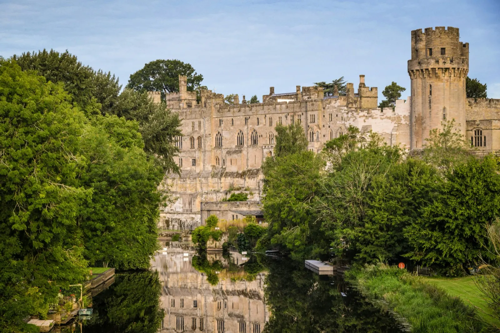 Warwick Castle above the River Avon